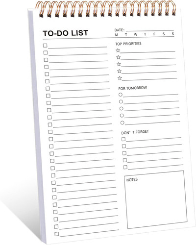 List notepad undated - list,