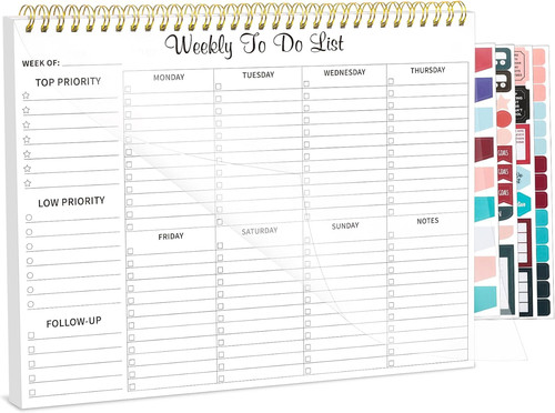 Weekly planner notepad - weekly,