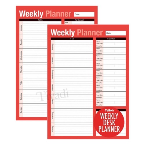 Weekly desk planner - weekly,