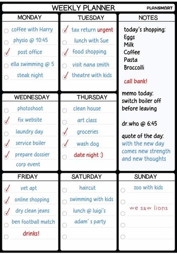 Weekly daily planner do - to,