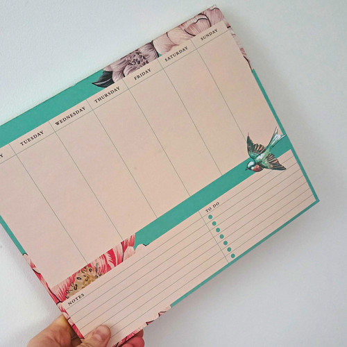 Pink floral bird - pink,