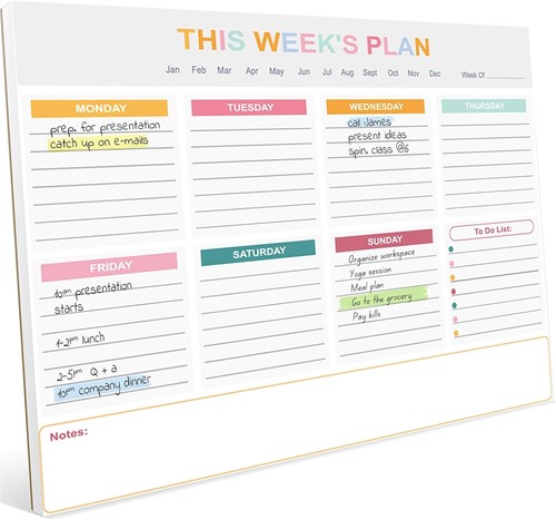 Weekly planner pad - pad,,