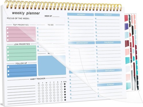 Weekly planner list pad - weekly,