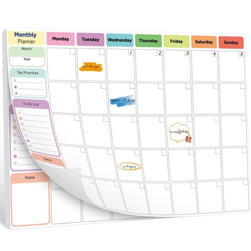 Monthly planner pad - planner,