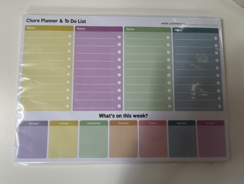 Undated weekly chore - undated,