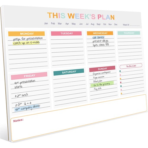 Weekly planner pad - planner, to
