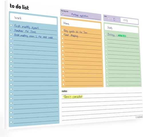 List pad 52 - 52, sheet