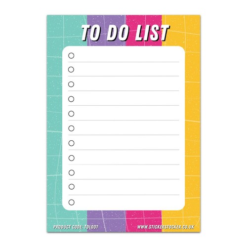 Rainbow list pad 100 - pad,