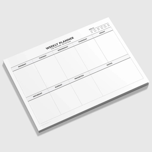 Weekly planner pad - planner,